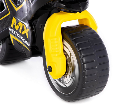 MOTOREK ROWEREK BIEGOWY JEŹDZIK DUŻY MOTOR MX ŚCIGACZ szerokie koła 69cm CZARNO-ŻÓŁTY