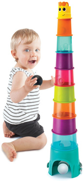 B-Kids ŻYRAFKOWA WIEŻA XL PIRAMIDKA KUBECZKI PIŁKI SORTER