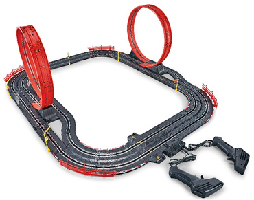 DUŻY TOR SAMOCHODOWY 3w1 Wyścigowy 560cm 2 AUTA AUDI R8 3 wersje toru LICENCJA AUDI