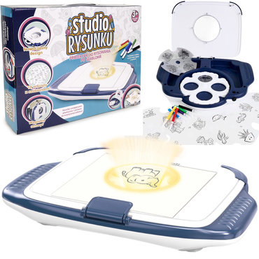 STUDIO RYSUNKU STOLIK Z PROJEKTOREM PROJEKTOR RZUTNIK DO RYSOWANIA TABLICA