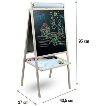 TABLICA 4w1 MAGNETYCZNA + KREDOWA + PAPIER GRATISY