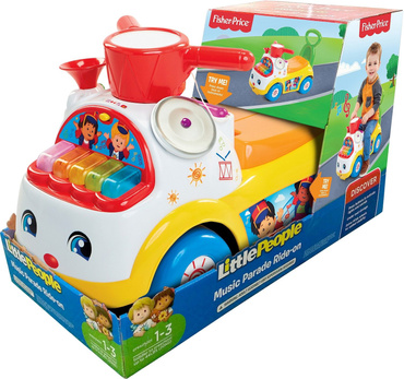 Fisher Price NOWY JEŹDZIK CHODZIK 3w1 MUZYCZNA PARADA ŻÓŁTY