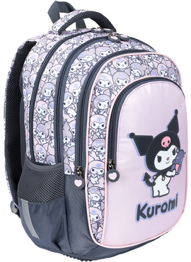 PLECAK TORNISTER SZKOLNY 4-KOMOROWY BPL-58 KUROMI PINK RÓŻOWY