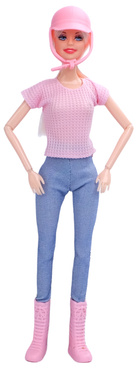 LALKA Z CHODZĄCYM KONIEM CHODZĄCY KOŃ Z GRZYWĄ DŹWIĘKIEM + SIODŁO akcesoria