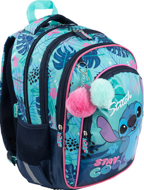 PLECAK TORNISTER SZKOLNY 4-KOMOROWY DLA DZIEWCZYNKI STITCH STAY COOL BPL-58