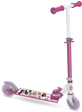 HULAJNOGA DWUKOŁOWA BARBIE ALUMINIOWA SKŁADANA dziecięca Mondo 