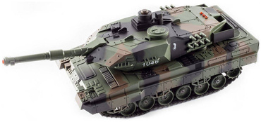 DUŻY CZOŁG LEOPARD NA PILOTA R/C LED DŹWIĘK + USB