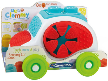 AUTKO SENSORYCZNE SORTER CLEMMY + DUŻE KLOCKI CLEMENTONI