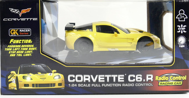 AUTO ZDALNIE STEROWANE CORVETTA RC NA PILOTA ŚWIATŁO 1:24 CHEVROLET CORVETTE