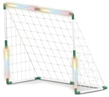 BRAMKA LED PIŁKARSKA 85x68cm DLA DZIECI PODŚWIETLANA ZESTAW PIŁKA + POMPKA