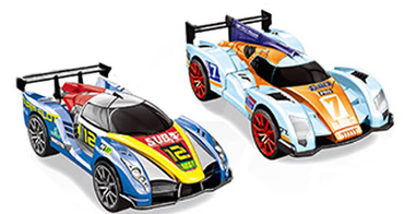 DUŻY TOR Samochodowy WYŚCIGOWY 300cm USB 2 AUTKA 1:43 ŚWIATŁA elektryczny