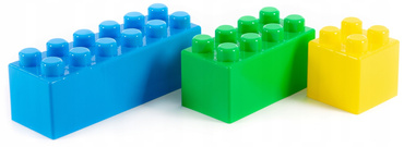 KLOCKI BUDOWLANE konstrukcyjne CEGŁY DUŻY ZESTAW GIGANT XXL 42 elementów