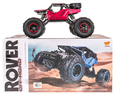 SAMOCHÓD ZDALNIE STEROWANY JUNIOR RC TERENOWY 4x4 AUTO CZERWONY
