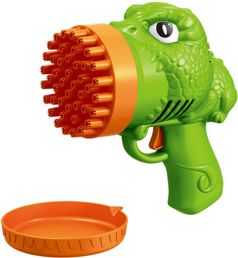 PISTOLET DO BANIEK DINO + PŁYN DINOZAUR MASZYNKA DO BANIEK BAŃKI MYDLANE KOLORY