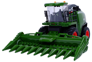 KOMBAJN ZDALNIE STEROWANY Z DYMEM do kukurydzy TRAKTOR LED DYMI RC USB