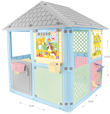 MOCHTOYS DOMEK OGRODOWY DLA DZIECI SMART HOUSE - PLAC ZABAW