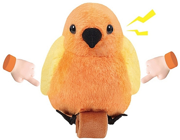 PAPUGA GADAJĄCA POWTARZAJĄCA MÓWI opaska na rękę MASKOTKA INTERAKTYWNA