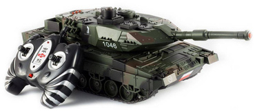 DUŻY CZOŁG LEOPARD NA PILOTA R/C LED DŹWIĘK + USB