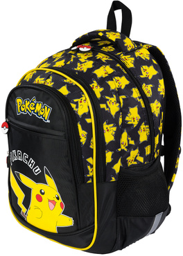 PLECAK TORNISTER SZKOLNY 3-KOMOROWY POKEMON PIKACHU BPL-59