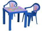 ZESTAW STOLIK + 2 KRZESŁA MEBELKI DLA DZIECI Blue