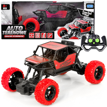 SAMOCHÓD ZDALNIE STEROWANY RC TERENOWY AUTO CZERWONY