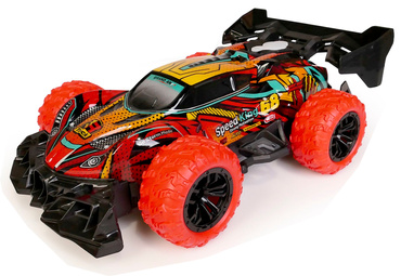 SAMOCHÓD Wyścigowy AUTO FUTURE ZDALNIE STEROWANE RC DYMI światło LED CZERWONY