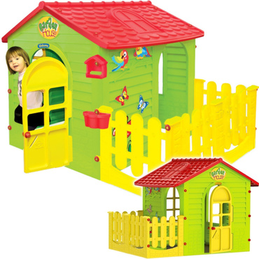 DOMEK + ZJEŻDŻALNIA 12603 + MOCHTOYS PLAC ZABAW