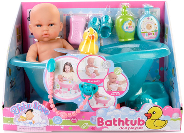 LALKA BOBAS DO KĄPIELI WANIENKA ZESTAW AKCESORIA