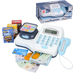 KASA SKLEPOWA DLA DZIECI Z KALKULATOREM elektroniczna SKANER WAGA akcesoria