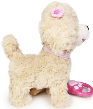 PIESEK INTERAKTYWNY CHODZĄCY PIES SZCZEKA REAGUJE NA DOTYK RUSZA USZAMI melodie NATALIA