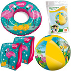 KOŁO PIŁKA RĘKAWKI DO PŁYWANIA ZESTAW FLAMING MONDO