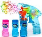 ŚWIECĄCY PISTOLET DO BANIEK Bańki Mydlane 2 PŁYNY WYBÓR KOLORÓW