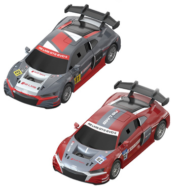 DUŻY TOR SAMOCHODOWY 3w1 Wyścigowy 560cm 2 AUTA AUDI R8 3 wersje toru LICENCJA AUDI