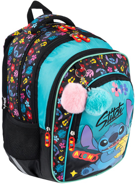 PLECAK TORNISTER SZKOLNY 4-KOMOROWY DLA DZIEWCZYNKI STITCH MINT ALOHA BPL-58