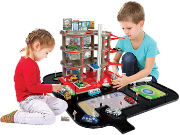 Mochtoys TOTAL DUŻY GARAŻ PARKING 4 POZIOMY Stacja TOR