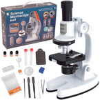 MEGA ZESTAW MIKROSKOP EDUKACYJNY 1200x LED + AKCESORIA