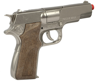 METALOWY PISTOLET POLICE NA KAPISZONY Dyski 2502 GONHER 125/0
