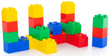 KLOCKI BUDOWLANE konstrukcyjne CEGŁY DUŻY ZESTAW GIGANT XXL 56 elementów