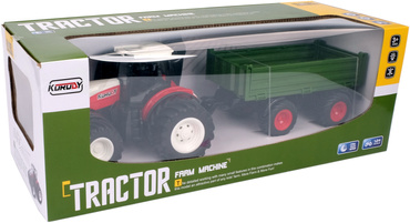DUŻY TRAKTOR STEROWANY ŚWIATŁA RC CIĄGNIK USB