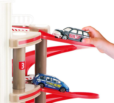 Mochtoys TOTAL DUŻY GARAŻ PARKING 4 POZIOMY Stacja TOR