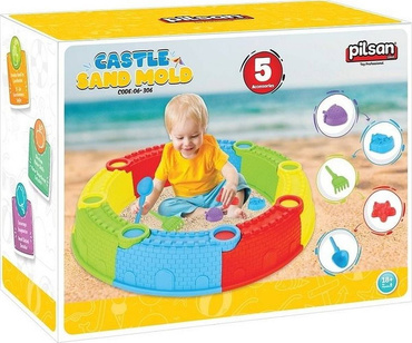 DUŻA BEZPIECZNA PIASKOWNICA SKŁADANA + ZESTAW DO PIASKU 88cm PILSAN