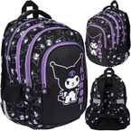 PLECAK TORNISTER SZKOLNY 4-KOMOROWY BPL-58 KUROMI BLACK CZARNY