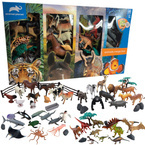 MEGA ZESTAW FUGUREK 4W1 ZWIERZĘTA WIEJSKIE MORSKIE SAFARI DINOZAURY 60el