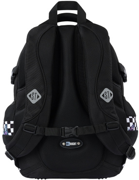 PLECAK SZKOLNY TORNISTER SZACHOWNICA MOTYLKI 4-KOMOROWY ST.RIGHT BP-01 CHESSBOARD BUTTERFLIES