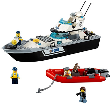 LEGO 60129 CITY KLOCKI POLICY Policyjna łódź patrolowa
