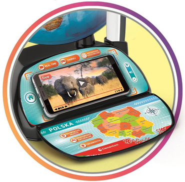 GLOBUS INTERAKTYWNY EDUGLOBUS DIGITAL REAL TIME APLIKACJA CLEMENTONI