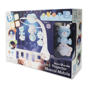 B-Kids MUZYCZNA KARUZELA Projektor Lampka 3w1 Blue