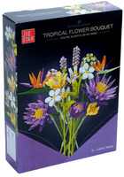 KLOCKI konstrukcyjne KWIATY ZESTAW BUKIET TROPIKALNYCH KWIATÓW 890 el.