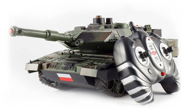 DUŻY CZOŁG LEOPARD NA PILOTA R/C LED DŹWIĘK + USB