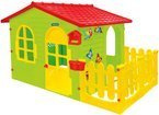 Mochtoys DOMEK XXL Z PŁOTKIEM DLA DZIECI DO OGRODU 12243